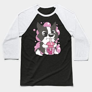 Bubble Tea Pup Baseball T-Shirt